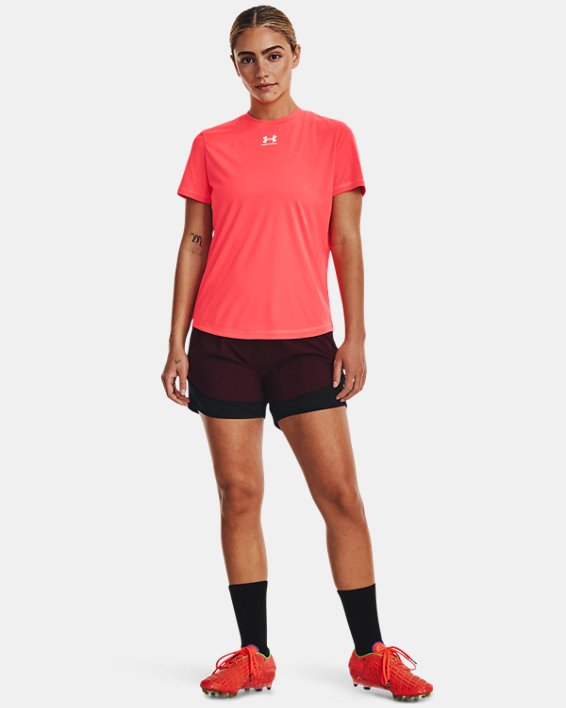 Women's UA Challenger Pro Shorts, Maroon, pdpMainDesktop image number 2
